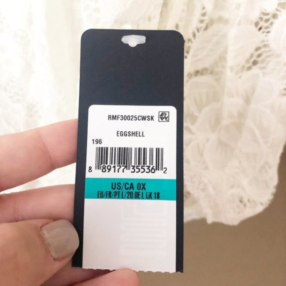 Rachel Roy Vivian Lace Bell Sleeve Blouse Top Eggshell 0X NWT - Picture 8 of 16